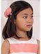 Abel & Lula Set of Kids Hair Clips with Bobby Pin Flower in Pink Color 2pcs