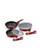 Berlinger Haus Pans Set of Cast Aluminum with Non-stick Coating Burgundy 5pcs