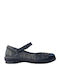Lederne Damen Ballerinas in Schwarz Farbe