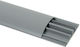 Eurolamp Cable Channel with Perforated Stand Floor made of Plastic Gray 2m