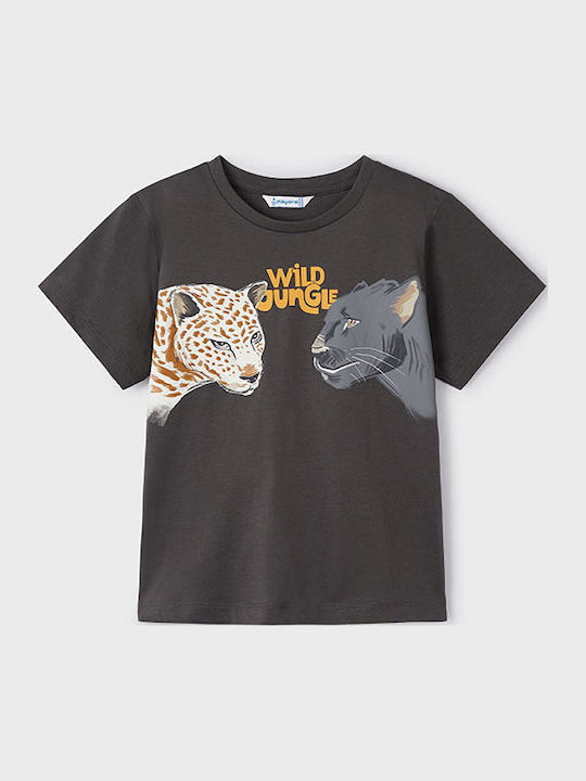 Mayoral Kids' T-shirt Anthracite Wild Jungle