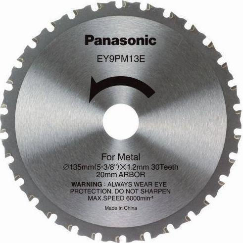 Panasonic Δίσκος Κοπής Μετάλλου με 30 Δόντια 135mm 30τμχ