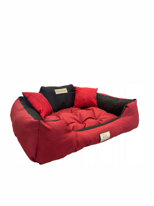 KingDog Sofa für Hunde Rot 100x75cm