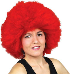 Afro Karnevalsperücke Afro Rot