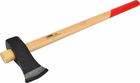 AWTools AW33067BL Hammer Axt Länge 90cm und Gewicht 4kg mit Holz Griff