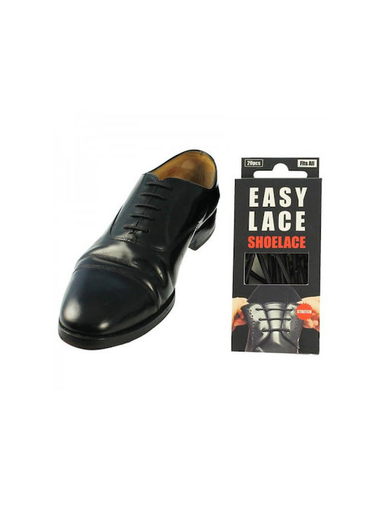 Easy Lace Κορδόνια Παπουτσιών Ελαστικά Μαύρα 20τμχ