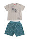 Joyce Kids Set with Shorts Summer 2pcs Beige