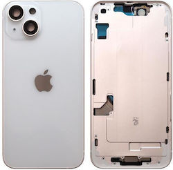 Weißes Handy Ersatzabdeckung für Apple iPhone 14 Weißes Handy Ersatzabdeckung für Apple iPhone 14