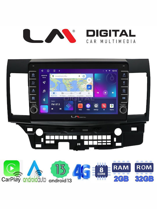 LM Digital Car Audio System for Mitsubishi Lancer 2008> (Bluetooth/USB/WiFi/GPS/Android-Auto) with Touch Screen 9"