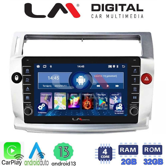 Auto-Audiosystem für Citroen C4 2004 > 2011 (Bluetooth/USB/WiFi/GPS/Apple-Carplay/Android-Auto)