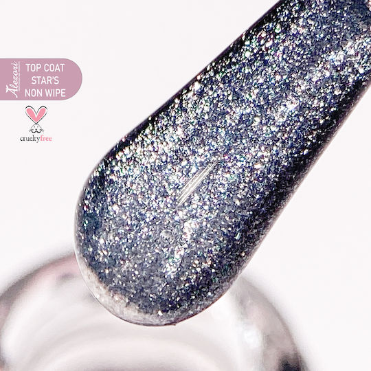 Alezori Non Wipe Top Coat pentru lacuri de unghii semipermanente 15ml Star's