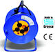 mit Kabel 33m Durchmesser 3 x 1.5mm² Blau