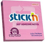 Stick'N Memo Pads in Cube Pink 7.6x7.6pcs