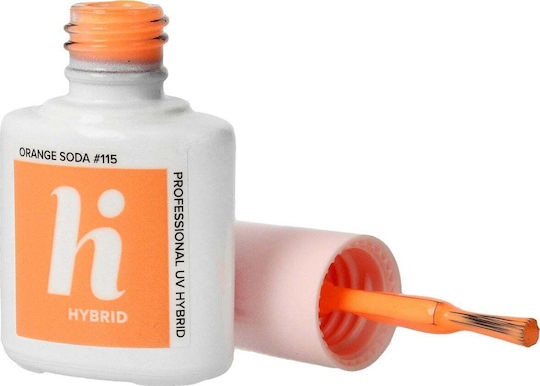 Hi Hybrid Glossy Βερνίκι Νυχιών Μακράς Διαρκείας Orange Soda 115 5ml