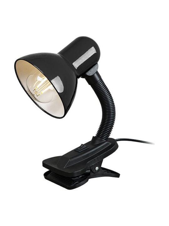 Blow Office Lamp for Socket E27 and Clip in Bla...