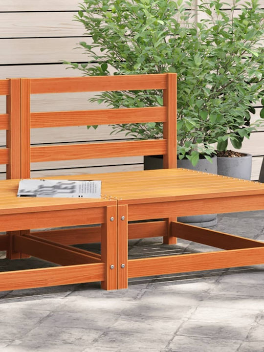 Outdoor-Sessel Hölzernes Coffee 70x70x67εκ.
