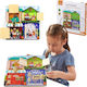 Viga Toys Board Lock And Latch House Montessori Montessori Joc Educațional de Cunoștințe din Lemn pentru 1,5+ ani Ani