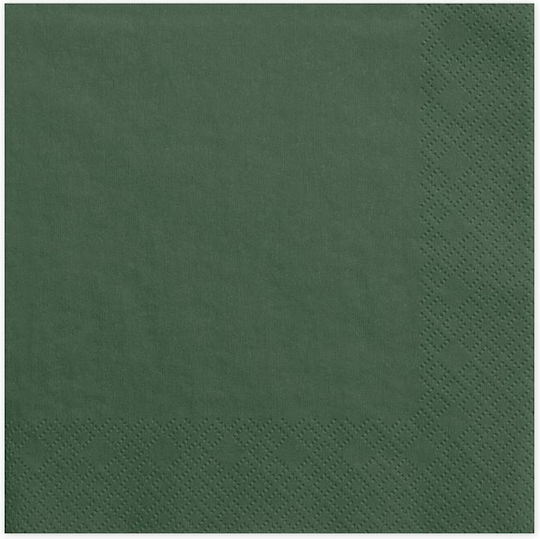 Napkins Green 33x33cm 20pcs