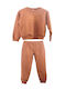 Joyce Copilăresc Set de pantaloni de trening BROWN 2buc 2364123