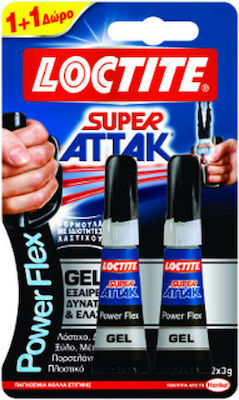 Loctite Adeziv Gel Instant Super Attak Power Flex 2buc 3gr