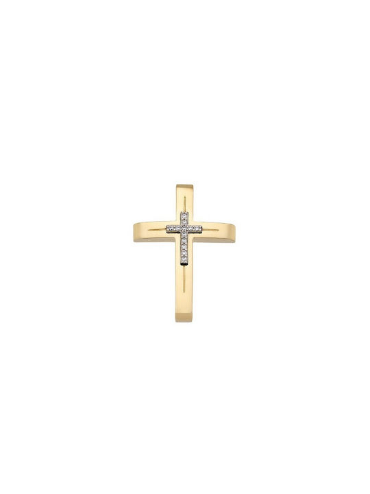 VRjewels Femeiesc Aur Cruce 14K