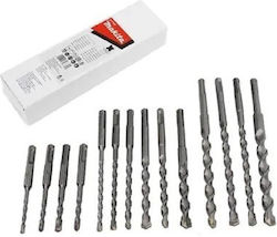 Makita Drill Set 14 Diamond Drills with SDS Plus Shank for Masonry και Metal