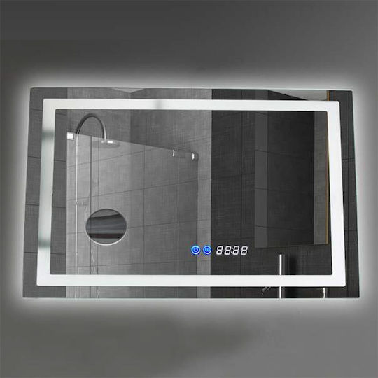 Lightex 720RL0110043 Μεγεθυντικός Ορθογώνιος Led Αφής από Μέταλλο 80x60cm Διάφανος Lightex 720RL0110043 Μεγεθυντικός Ορθογώνιος Led Αφής από Μέταλλο 80x60cm Διάφανος