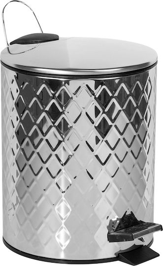 Viosarp Inox Банята кошче 5лт Сребрист