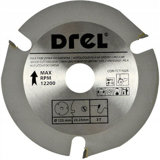 Drel Δίσκος Κοπής Ξύλου 125mm
