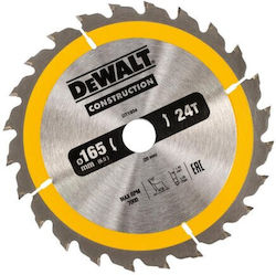 DEWALT Schneidscheibe Holz mit 24 Zähnen 165mm