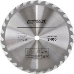 AWTools AW48455 Cutting Disc Wood Hole Diameter 125mm with 40 Teeth 1pcs