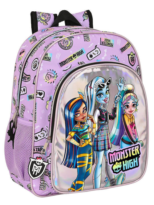 Monster High Best Boos School Bag Backpack Elementary, Elementary in Lilac color