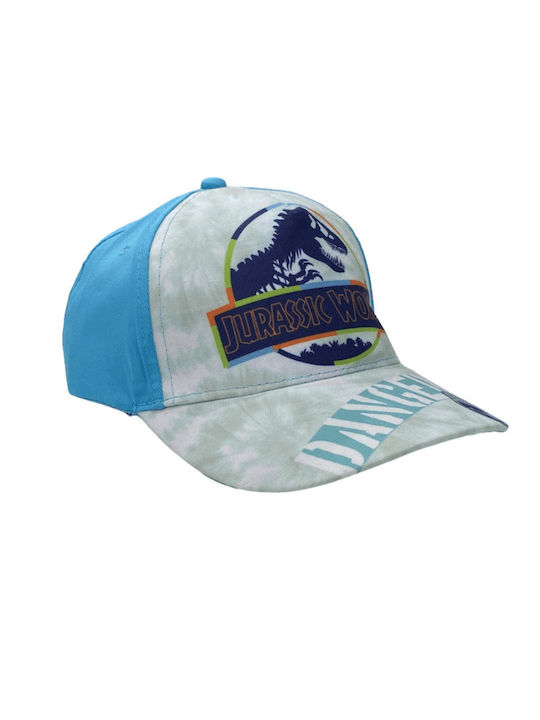 Jurassic World Παιδικό Καπέλο Jockey Υφασμάτινο Γαλάζιο