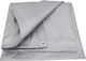 AWTools Waterproof Tarpaulin 120gr/m² 6x2m. Light Type Gray