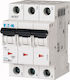 Eaton Αυτόματη Ασφάλεια 4A Τριπολική AC 286609