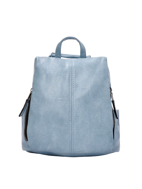 Bag to Bag Γυναικεία Τσάντα Πλάτης Γαλάζια