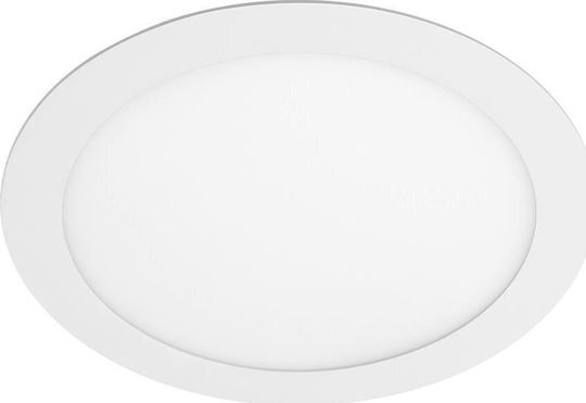 Gtv Rund LED Panel 24W mit Natürliches Weiß Licht 4000K