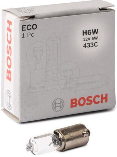 Bosch Λάμπα Αυτοκινήτου Eco H6W-BAX9s 12V 6W 1τμχ