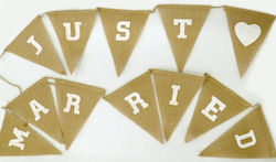 Faitakis Pack Just Married Σημαιάκια 13τμχ 16εκ. Faitakis Pack Just Married Σημαιάκια 13τμχ 16εκ.