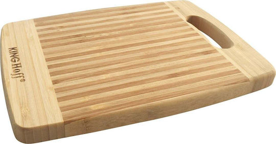 KING Hoff Suprafață de Tăiere din Bambus Maro 33x20cm 1buc