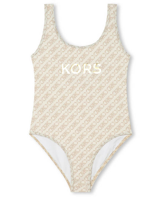 Michael Kors Παιδικό Μαγιό Ολόσωμο Μπεζ