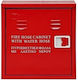 Feuerwehrschlauch-Schrank mit Wind