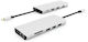 eSTUFF USB-C Docking Station με HDMI 4K PD Ethernet και σύνδεση 2 Οθονών Λευκό (ES623009)