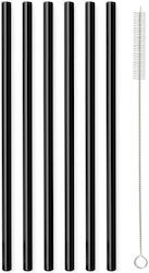 Vialli Design Straws Glass Gray 6pcs