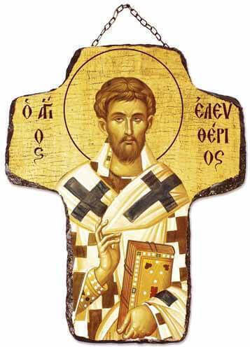 Polyart Εικόνα Свети Елефтерий Керамично 17x21см.
