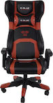 E-Blue Cobra Καρέκλα Gaming Δερματίνης με Ρυθμιζόμενα Μπράτσα Κόκκινη