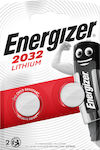 Energizer Μπαταρίες Λιθίου Ρολογιών CR2032 3V 2τμχ