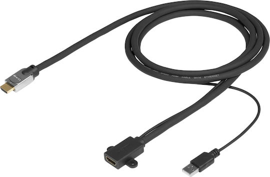 Vivolink HDMI 2.0 Premium High Speed 4K 60Hz HDR Cable HDMI Male - HDMI Female 2m Black