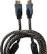 Libox Geflochten Kabel HDMI-Stecker - HDMI-Stecker 15m Gold