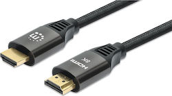Manhattan 355940 HDMI 2.1 HDMI male - HDMI male 2m Μαύρο